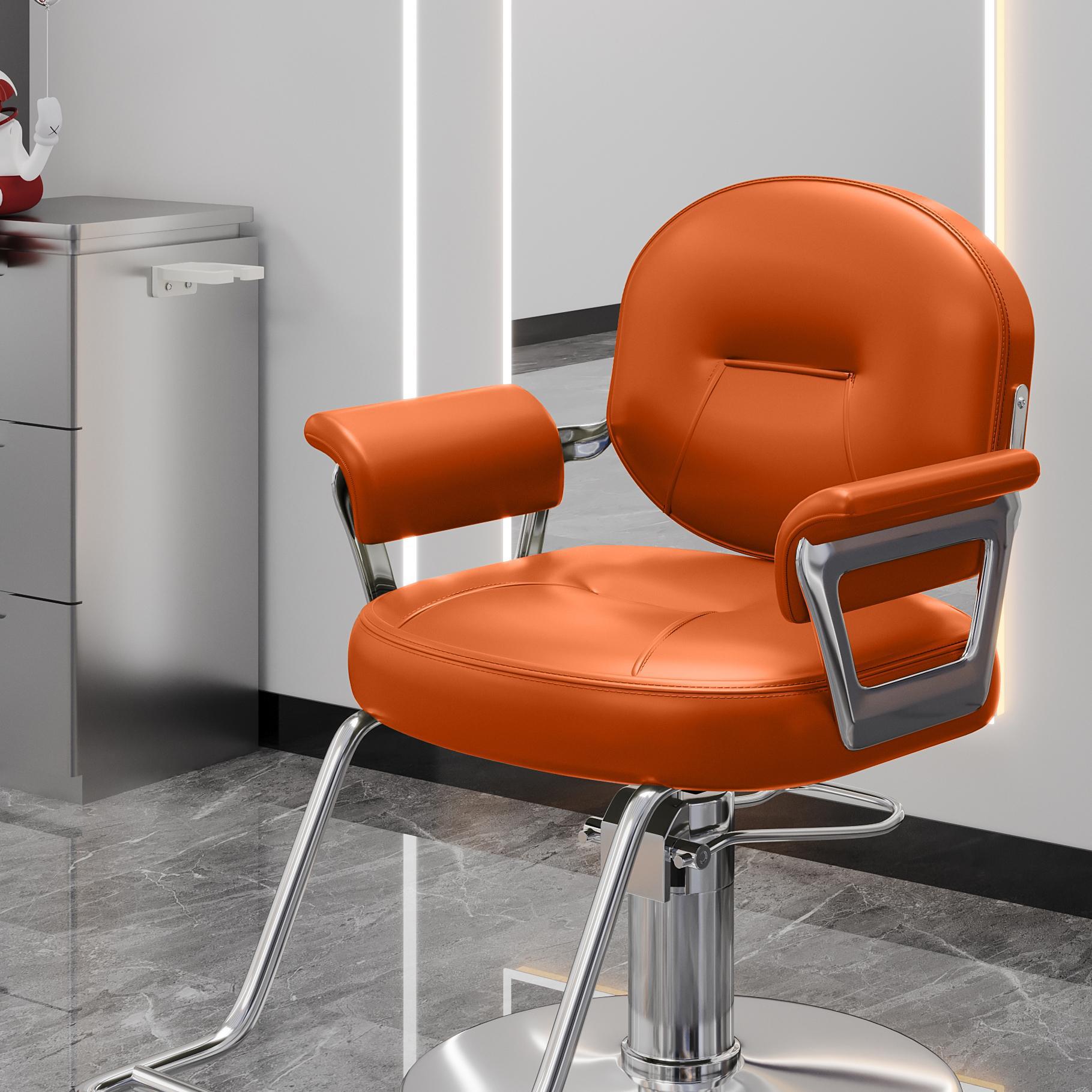 Nueva silla de peluquería en línea se puede elevar y bajar silla de peluquería de alta gama silla de peluquería especial silla de corte de pelo lujoso