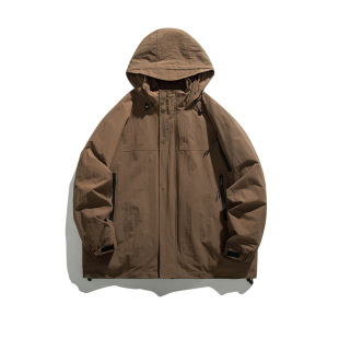 Winter new fashion brand three-in-one hooded jacket workwear windproof waterproof detachable coat fashionable cotton-padded jacket