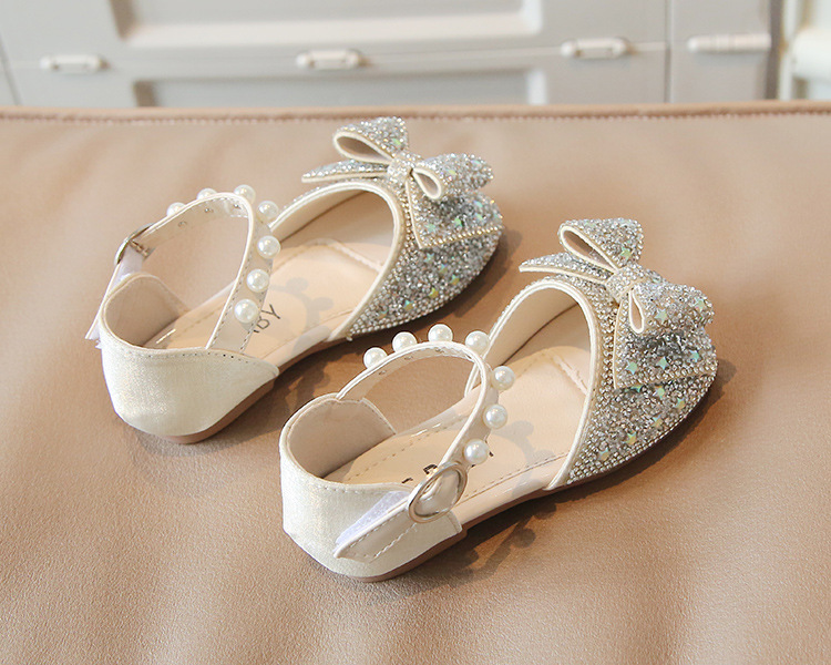 Κορεατική έκδοση γλυκιά πριγκίπισσα κοριτσιού με τόξο 2022 καλοκαίρι νέα δερμάτινα παπούτσια μικρά παιδικά σανδάλια_voghion.com