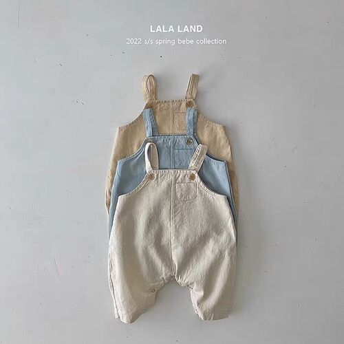 Children's overalls Korean style baby suspenders and crawling clothes spring baby onesies boys baby suspenders one-piece pants