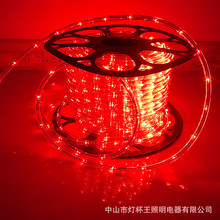 LED灯带 彩虹管圆二线彩灯霓虹灯七彩户外防水灯带满天星柔性灯串