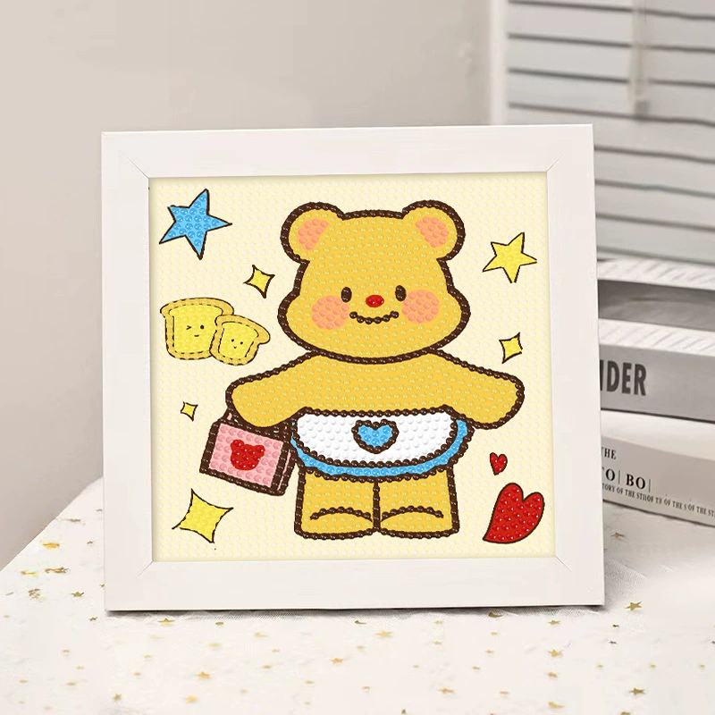 Набор для алмазной вышивки (Sanrio) Пикачу в раме, 17×17 см, комплект для полного стежка DIY