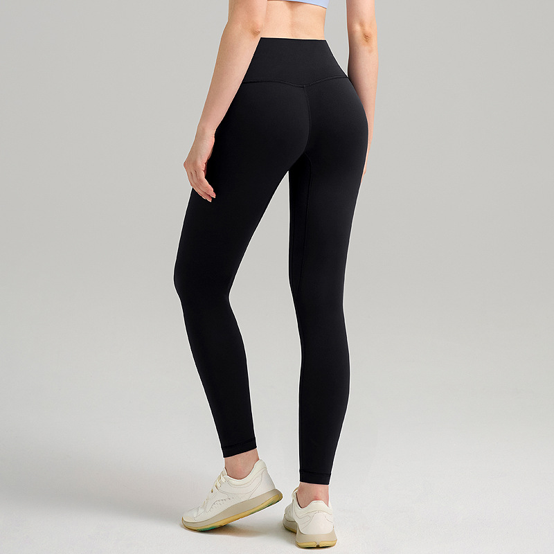 Pantalones gruesas y delgadas para mujeres de otoño y invierno mel mel mel melonía de caderas ropa de fitness pantalones elásticos de cintura alta desnudos pantalones deportivos