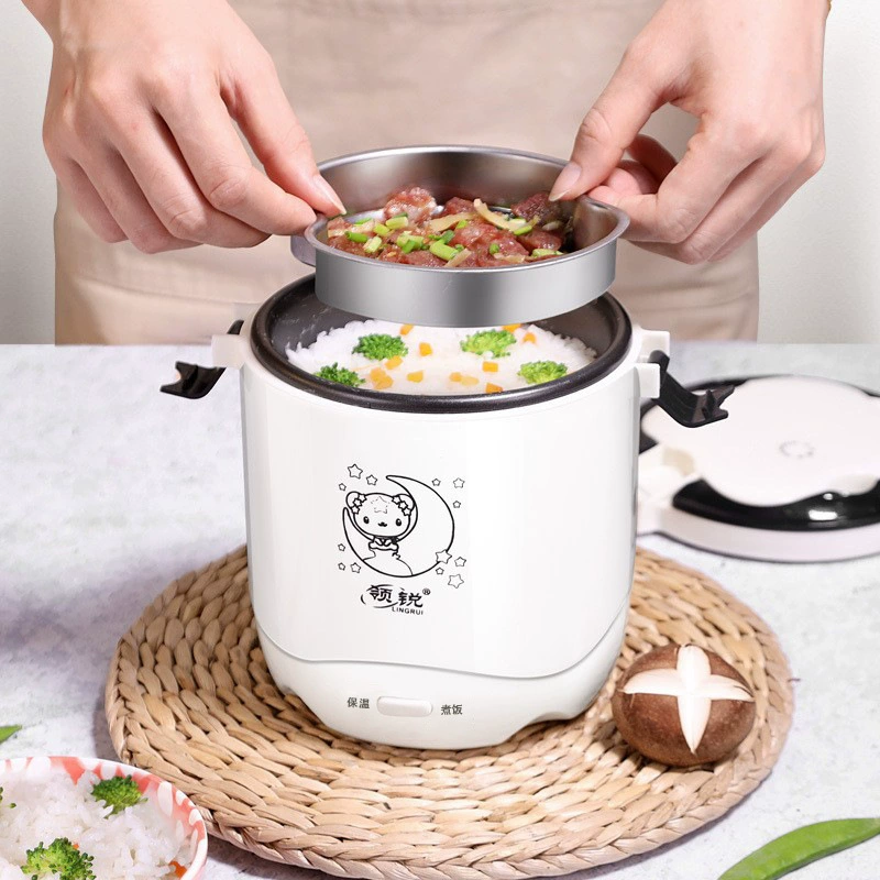 Lingrui многофункциональная мини-рисовая плита маленькая кастрюля для риса общежитие студента варка крупы суп 1.2 литра на одного