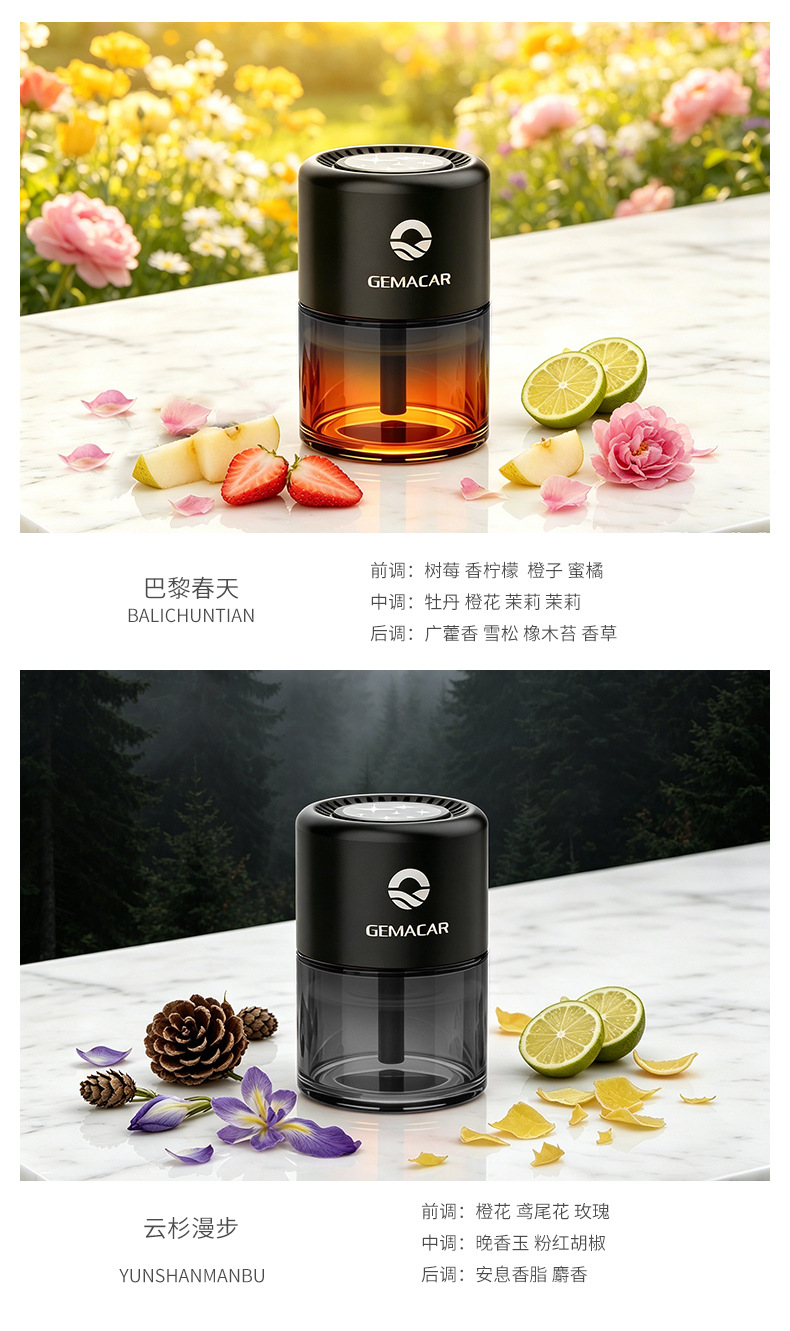 Car-Mounted Aromatherapy Essential Oil with Long-Lasting Light Fragrance, Cup-Style Car Perfume, Flameless Fragrance, Starry Sky Cup Car Aroma Diffuser