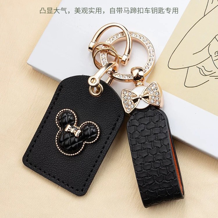 Flash Diamond Access Card Holder Keychain Pendant Creative Male and Female Community Elevator IC Inductive Bus Card Protective Cover