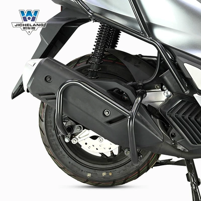 Muscle car Wolf for Honda PCX160 bumper anti-fall bumper anti-collision bumper modification parts thick carbon steel (Motorcycle bumper) - thickened-carbon-steel-exhaust-bar