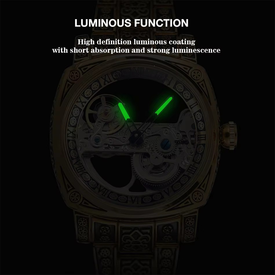Forsining Vintage Automatic Mechanical Watch For Men Carved Style_voghion.com