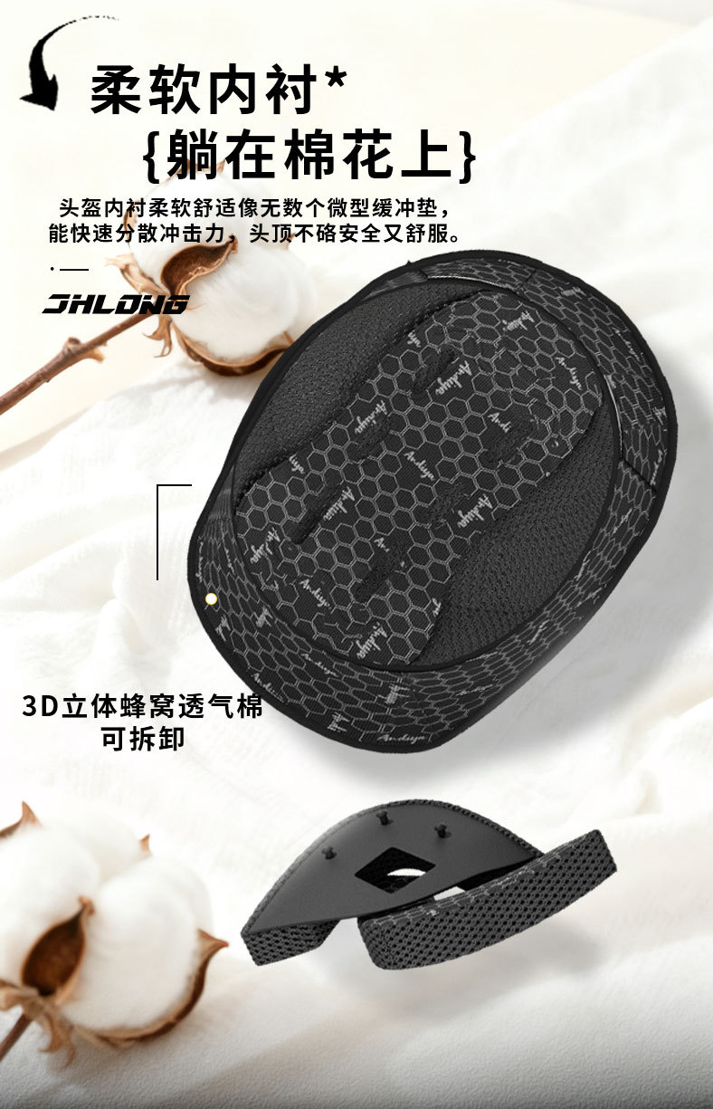 Junhao Long 3C Certified Electric Vehicle Helmet for Men and Women, Autumn and Winter Anti-Fog and Warm Neck Scarf, Universal Safety Helmet for All Seasons