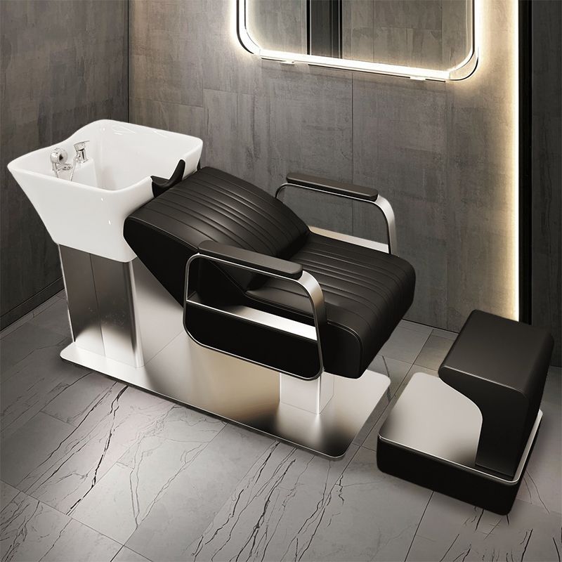 사각 세면대 블랙 블랙(스테인리스 재질) + 온수기