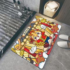2024龍年硅藻泥地墊客廳防滑墊新年送禮浴室吸水墊家用速干踩腳墊