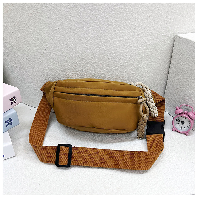Andralyn Solid Color Minimalist Korean Casual Chest Bag for Spring and Summer New Trendy Instagram Single Shoulder Crossbody Outdoor Bag_voghion.com