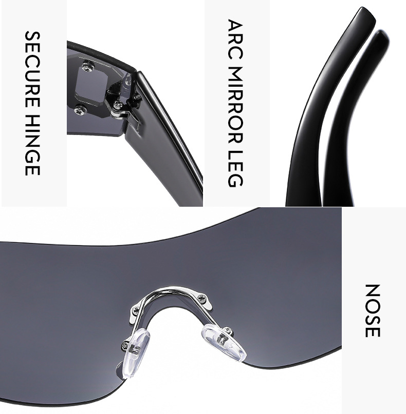 Y2k zonnebril voor dames geïntegreerde visor stijl afslankend effect_voghion.com