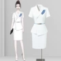 夏季职业美容院美容师工作服