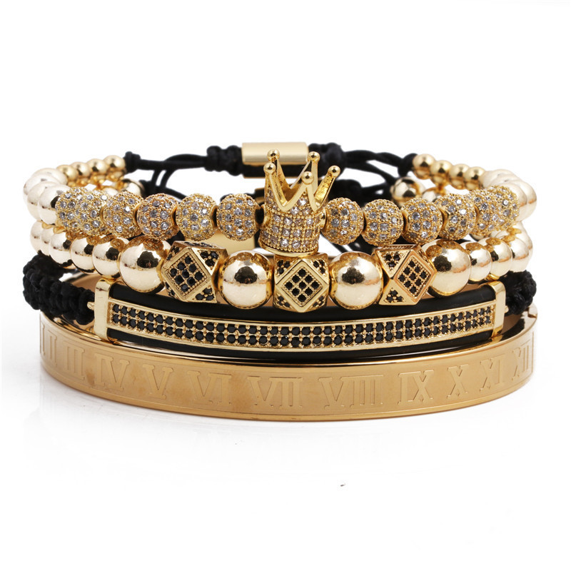 Crown Woven Adjustable Bracelet Set display picture 6