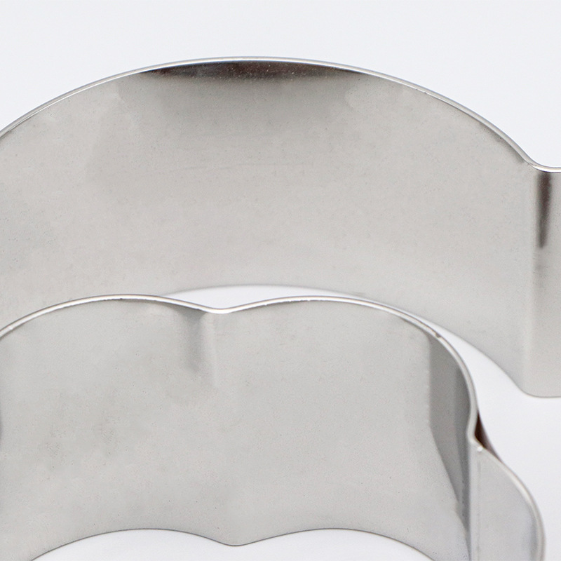 Stainless steel mousse ring 4-inch 8-inch plum-shaped cake ring thick chiffon cake mold 5CM high baking tools