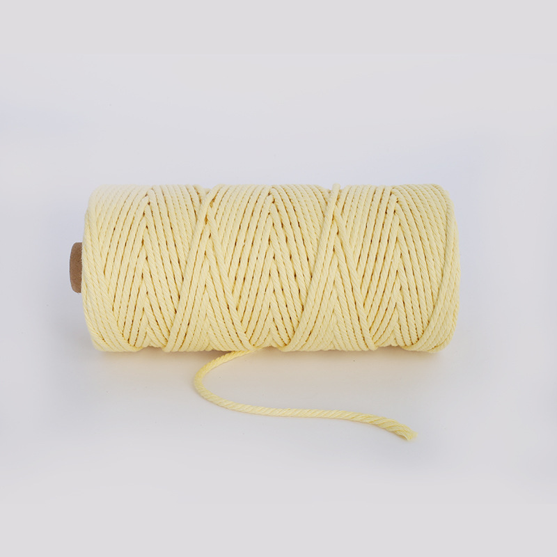 夏日色系合股棉线绳4色可选棉绳棉线手工diy编织挂毯材料装饰棉绳