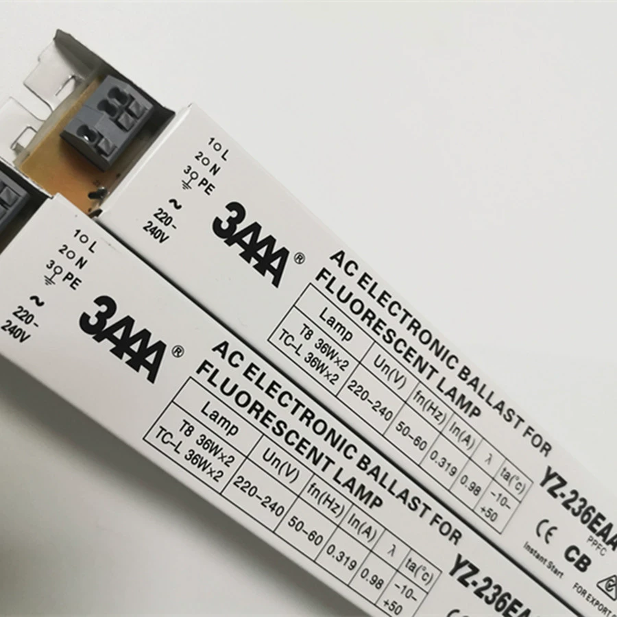 3AAA YZ-136EAA YZ-236EAA 36W 40W одна-две флуоресцентная лампа T8 электронный балласт