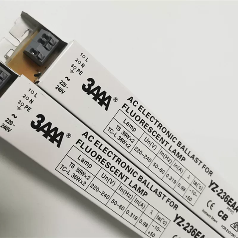 3AAA YZ-136EAA YZ-236EAA 36W 40W одна-две флуоресцентная лампа T8 электронный балласт