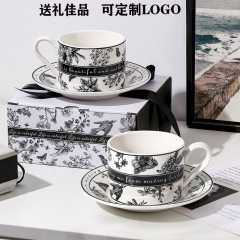 Ins小香風コーヒーカップセット高級感陶磁器カップセットお土産高颜値午後カップ