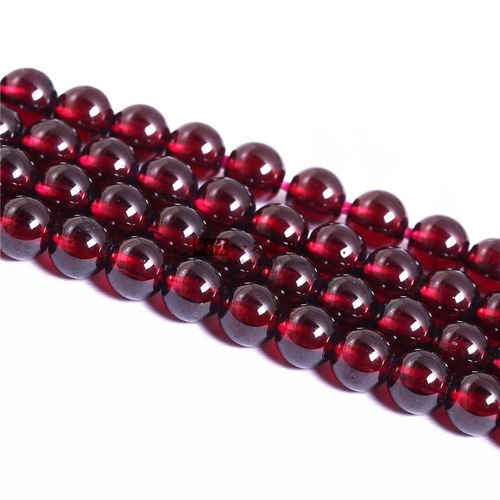 Mingdu Crystal Natural Garnet Loose Beads DIY Jewelry Accessories 8A Wine Red Garnet Semi-finished Products Wholesale