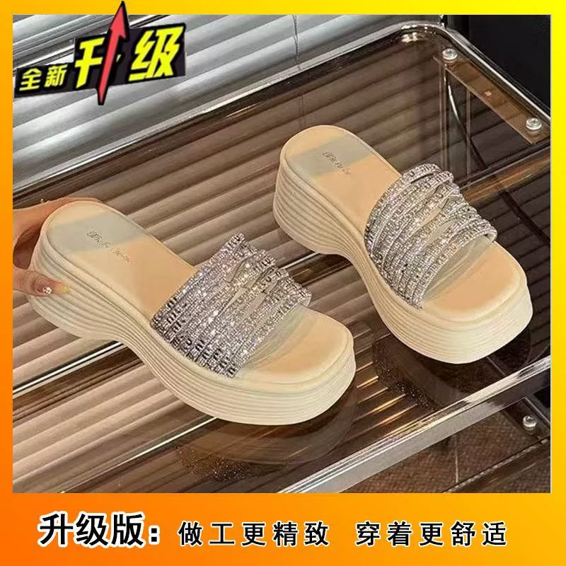 Летняя качественная домашняя обувь-каблук платформа, обувь, удобно с юбкой, сабо