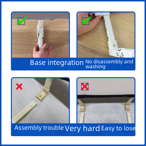 Installation-free bed railing baby anti-fall protective fence portable foldable travel guardrail infant child safety barrier