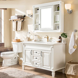 Санитарное зеркало шкаф американский дуб ванный шкаф Комбинированность плоской мытья бассейн с туалет с твердым деревом туалет