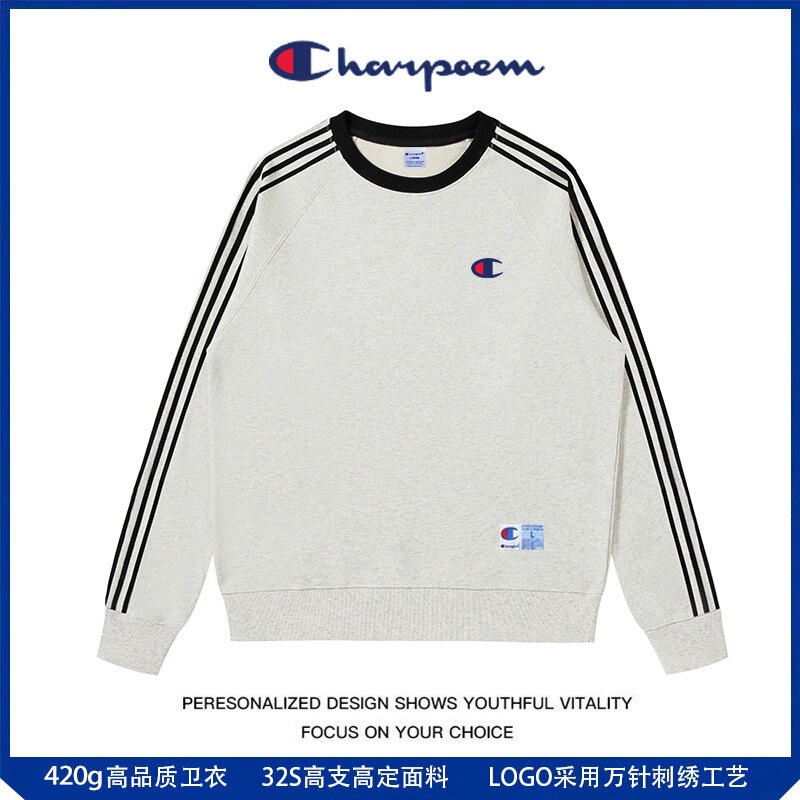 Champion Graffiti Crewneck Sweatshirt Unisex 2026 Spring Autumn Winter Heavyweight 420g Three Stripes Couple Trendy Brand Loose Fit Champion Graffiti Crewneck Sweatshirt Unisex 2026 Spring Autumn Winter Heavyweight 420g Three Stripes Couple Trendy Brand Loose Fit