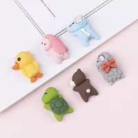 Новые аксессуары из смолы мультфильм животных DIY кремовый клей Чехол для мобильного телефона патч чашка для воды паста автомобиль небольшое украшение