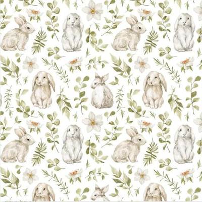 Amazon Easter Rabbit Sketch Style Children's Birthday Party Napkin