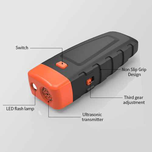 Cross-border portable pet barking device LED flashlight ultrasonic dog training device high-power training device