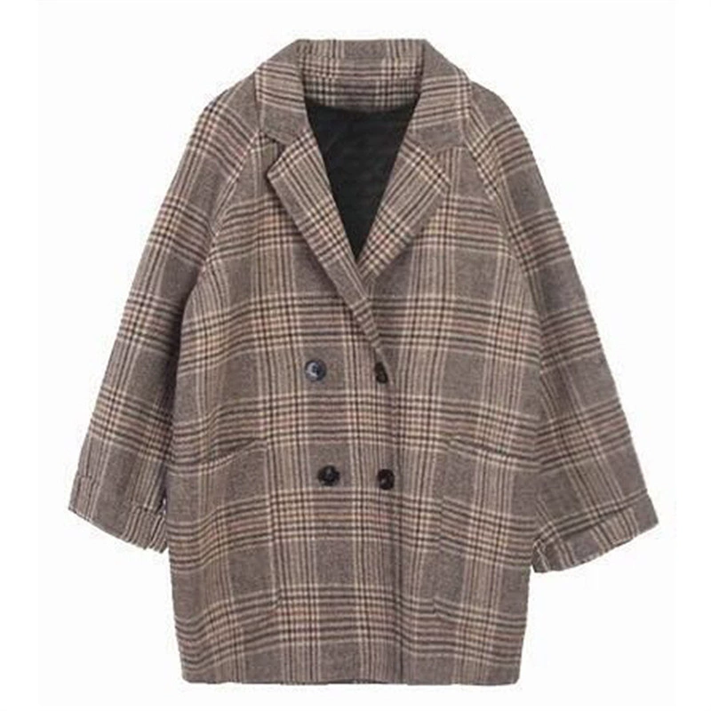 Woolen woolen coat, short jacket, demi-season suit for students, Korean style, for teenagers