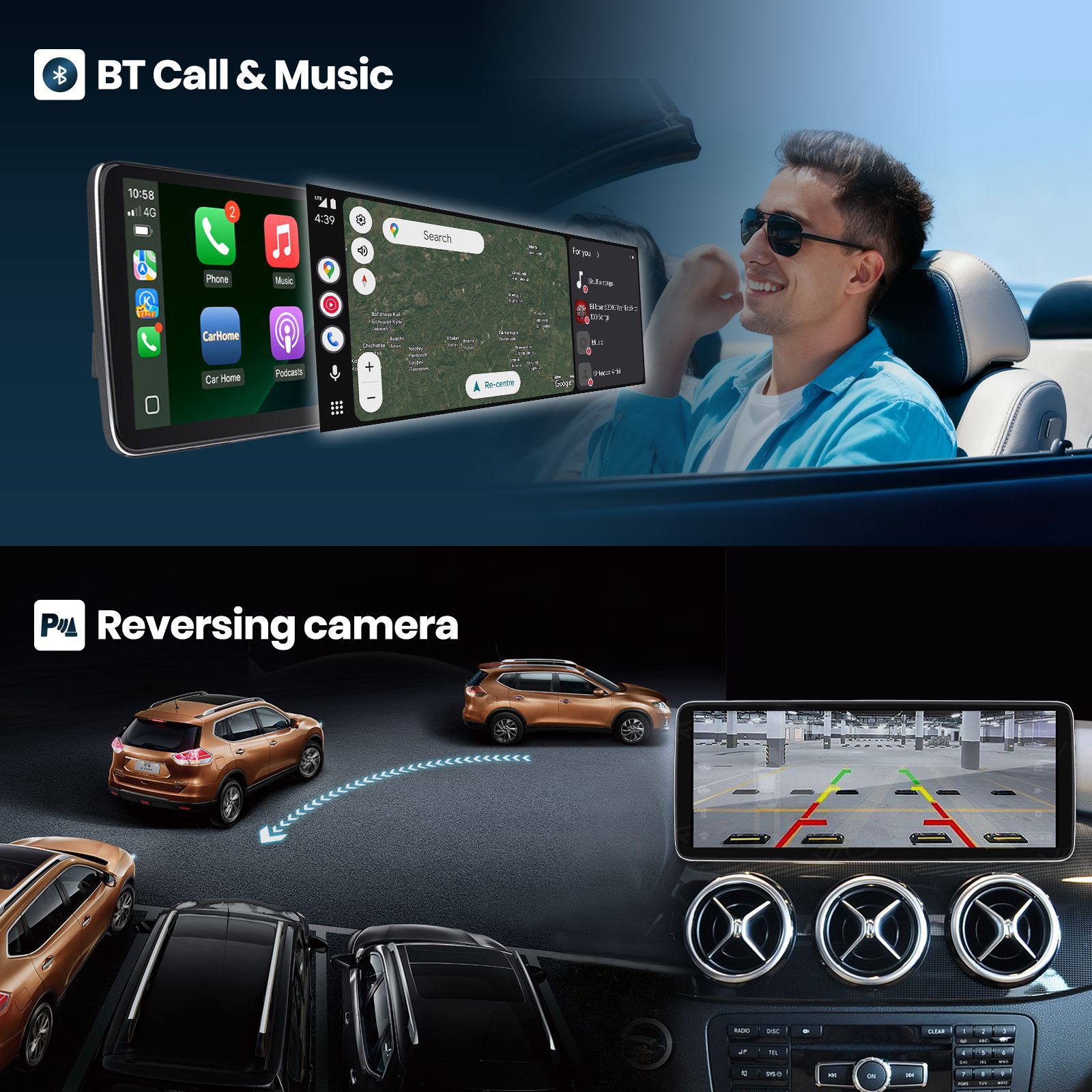 Suitable for Mercedes B-Class 2011-2012 Models, the Linux Screen Replacement Device Is Compatible with Ntg4.0 System Bba