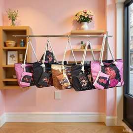 跨境防水托特包女士大容量单肩手提袋沙滩包可带拉链厂家批发斜挎