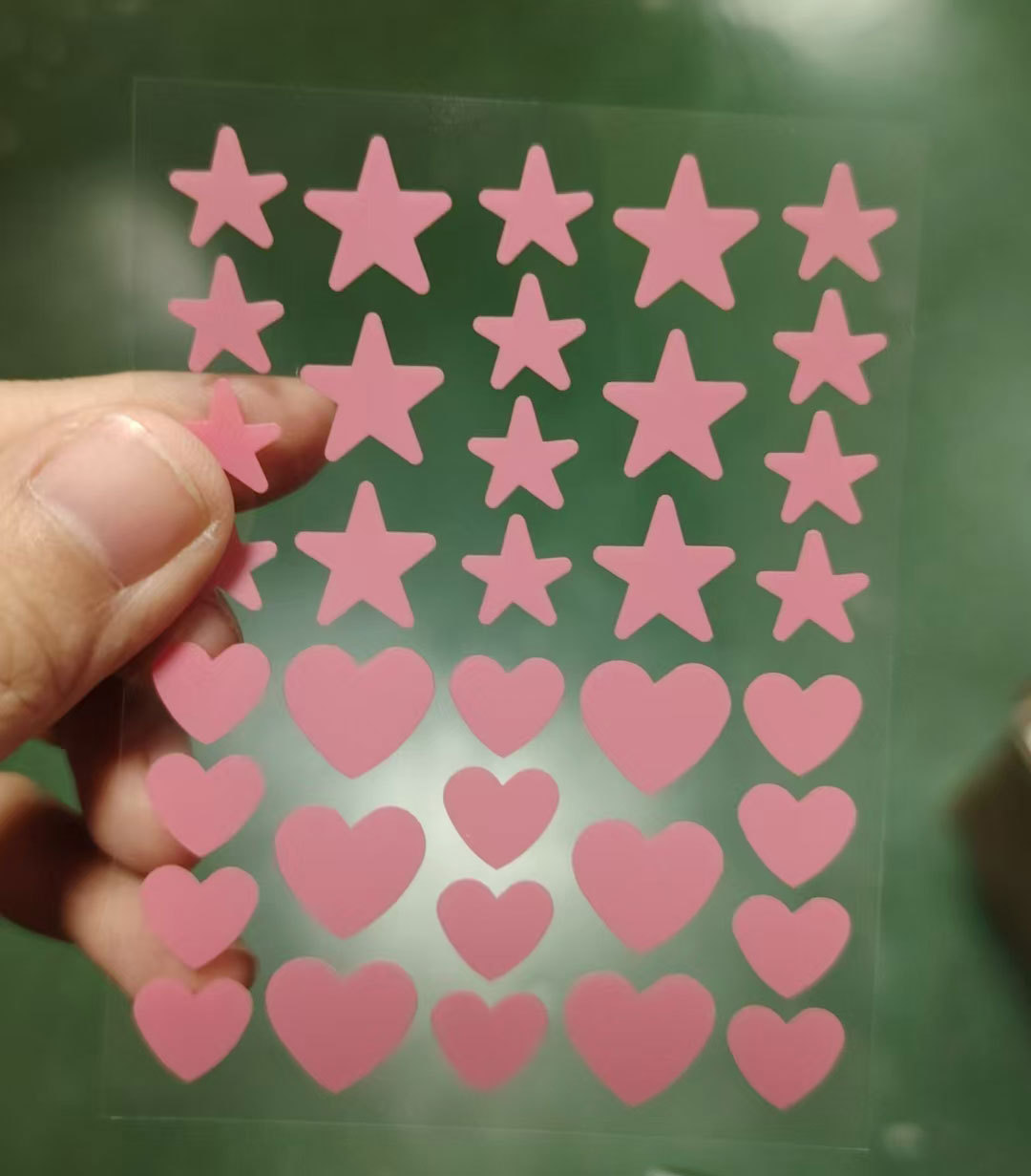 36 스타 하트 아크네 패치 핑크