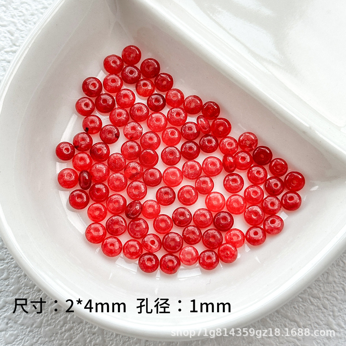 Nuevo ábaco natural chino diafragma plano perlas separadoras de perlas dispersas diy accesorios de joyería de perlas accesorios de material