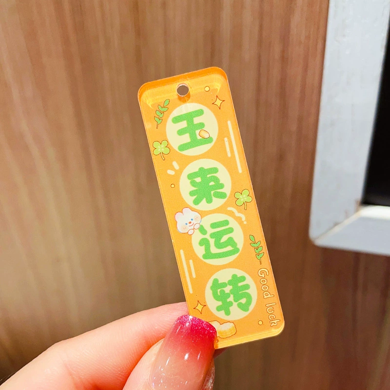 Double-sided acrylic accessories, bag decoration, car keys, accessory