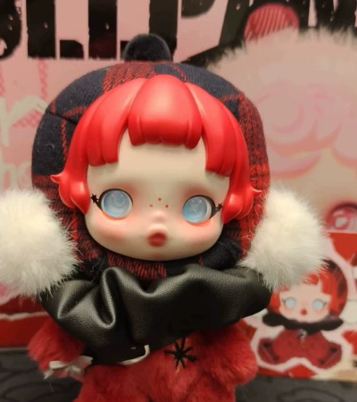 Плюшовый блайнд-бокс (SKULLPANDA) зимняя серия, реплика эмалированная кукла‑подвеска, 0,3 кг