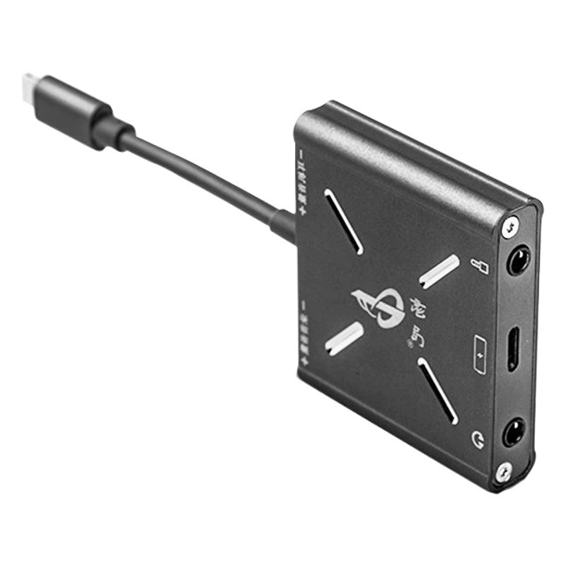 Changba Apple в прямом эфире Конвертер звуковой карты № 1, подходящий для зарядки мобильного телефона Преобразовательная головка № 1, компьютер, подключение микрофона PK