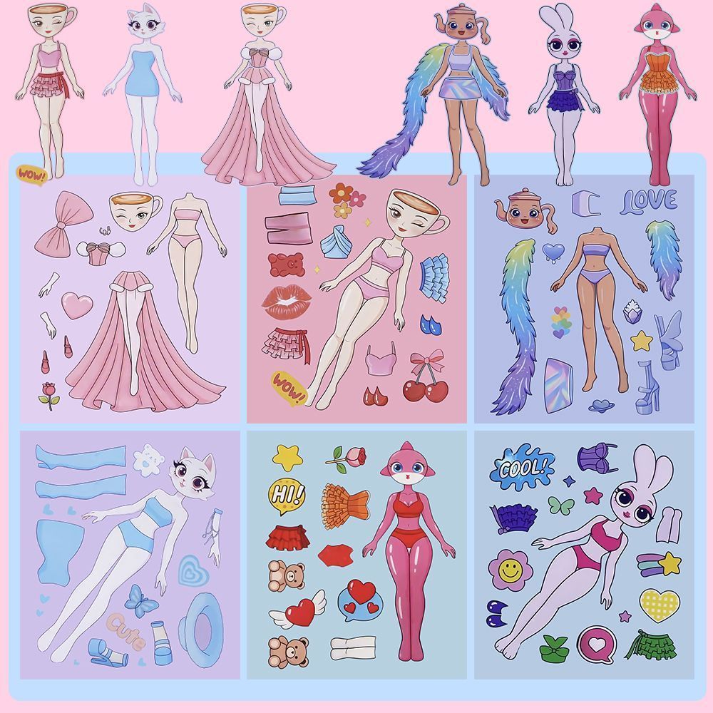 [Edición ampliada] pegatinas de cambio de montaña y mar, pegatinas de decoración DIY creativas manuales sin recorte