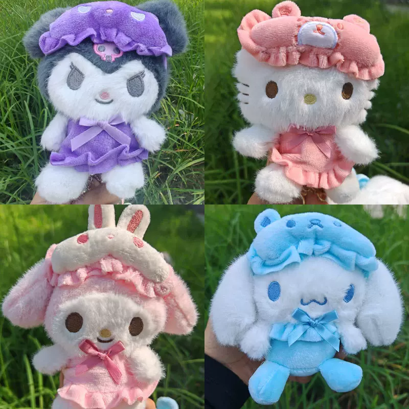 Zrabe日本睡衣眼罩kitty美乐蒂挂件可爱毛绒公仔玩偶礼物生日