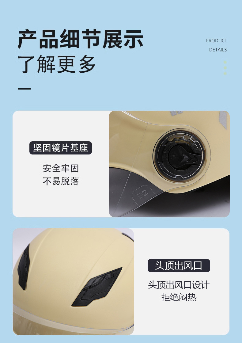 3C Certified Electric Vehicle Helmet, Motorcycle Safety Helmet, Cycling Half Helmet, Protective Commuter Helmet, Anti-Uv