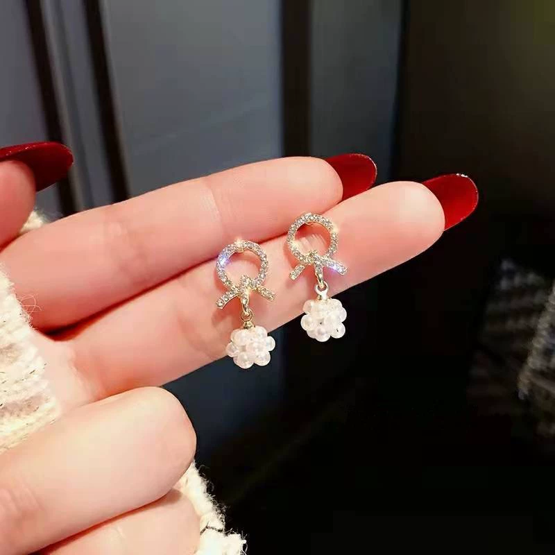 Серебряная игла, высококачественные ретро серьги, серебро 925 образец, стиль высокого качества, французский ретро стиль, опт