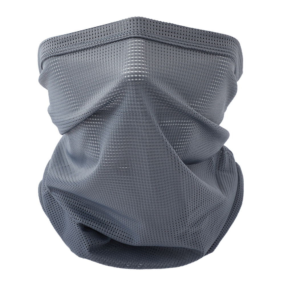 Summer Outdoor Sun Protection Collar Breathable Mesh Neck Gaiter Sports Alphabet Magic Head Scarf Cycling Ice Silk Sunshade Mask