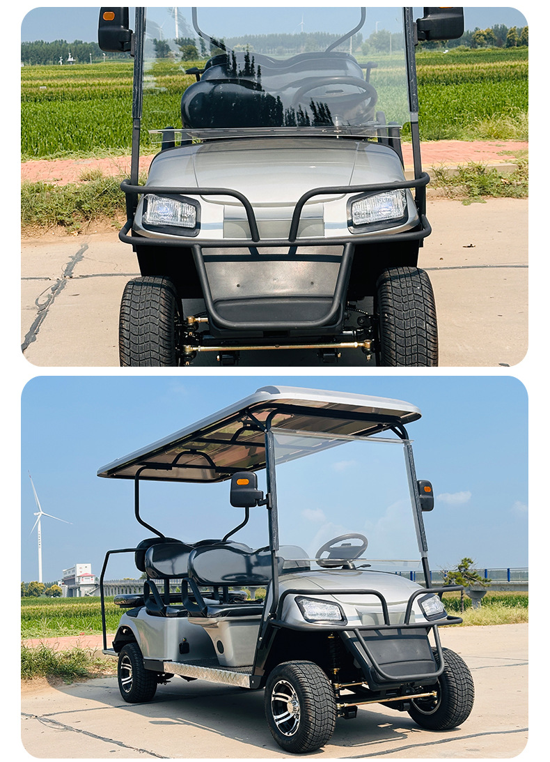 6-Seat Golf Cart Hotel Reception Outdoor Shuttle Tourist Attraction Villa Real Estate Electric Four-Wheeler