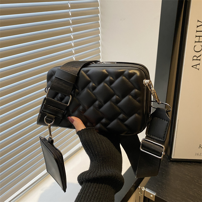 Bolso de hombro de diamond de moda bolso pequeño de moda de moda de mujer bolso de caja bolso nuevo bolso de mochila negro