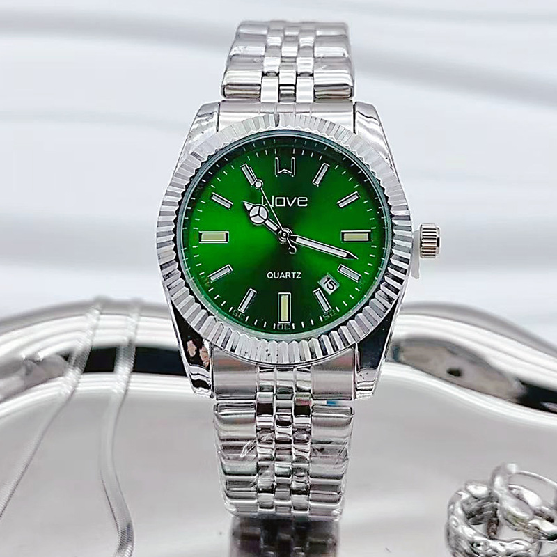 Reloj de Cuarzo para Mujer con Correa de Acero, Acero Inoxidable y Aleación, Resistente al Agua, para Uso Diario image 11