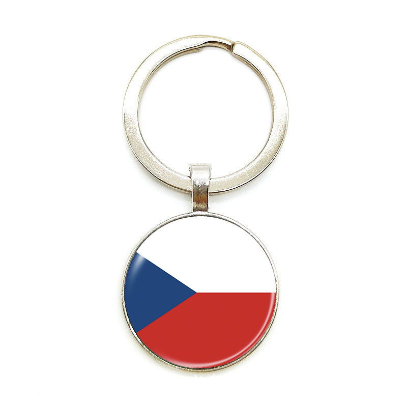 Copa del Mundo 2026 llaverera 48 banderas nacionales insignia colgante Estados Unidos, Canadá, México nuevos productos transfronterizos llaves de metal creativas