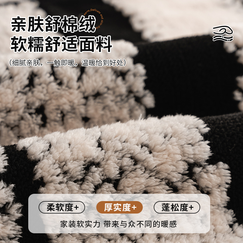 Luz de lujo de alto nivel felt sofá cojín de cuero otoño invierno fijo antideslizante cojín recto 2024 nuevo tipo cubierta tela de invierno